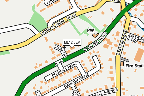 ML12 6EP map - OS OpenMap – Local (Ordnance Survey) ML12 6EP map - OS OpenMap – Local (Ordnance Survey)