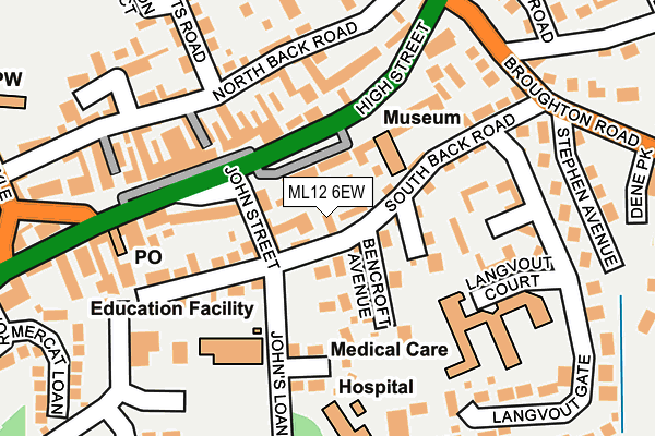 ML12 6EW map - OS OpenMap – Local (Ordnance Survey) ML12 6EW map - OS OpenMap – Local (Ordnance Survey)