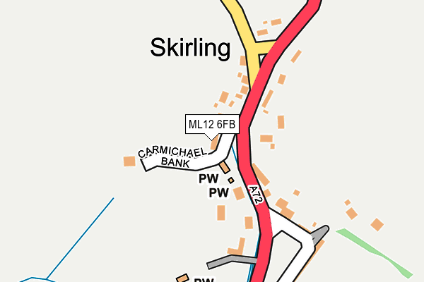 ML12 6FB map - OS OpenMap – Local (Ordnance Survey) ML12 6FB map - OS OpenMap – Local (Ordnance Survey)