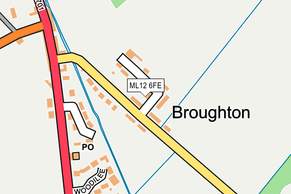 ML12 6FE map - OS OpenMap – Local (Ordnance Survey)