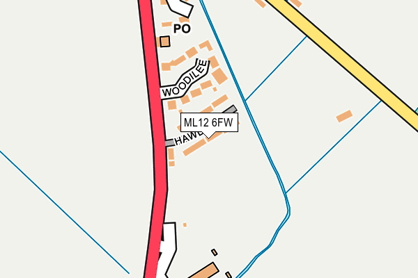 ML12 6FW map - OS OpenMap – Local (Ordnance Survey) ML12 6FW map - OS OpenMap – Local (Ordnance Survey)