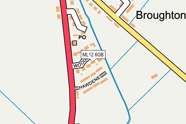 ML12 6GB map - OS OpenMap – Local (Ordnance Survey) ML12 6GB map - OS OpenMap – Local (Ordnance Survey)