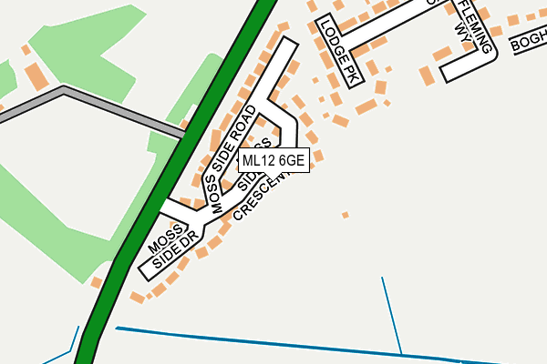 ML12 6GE map - OS OpenMap – Local (Ordnance Survey) ML12 6GE map - OS OpenMap – Local (Ordnance Survey)