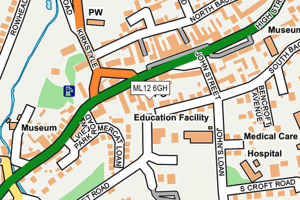 ML12 6GH map - OS OpenMap – Local (Ordnance Survey) ML12 6GH map - OS OpenMap – Local (Ordnance Survey)
