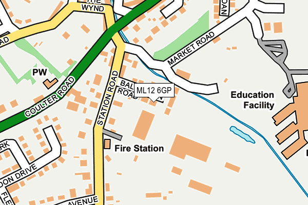 ML12 6GP map - OS OpenMap – Local (Ordnance Survey)