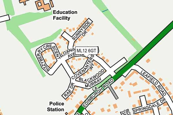 ML12 6GT map - OS OpenMap – Local (Ordnance Survey) ML12 6GT map - OS OpenMap – Local (Ordnance Survey)