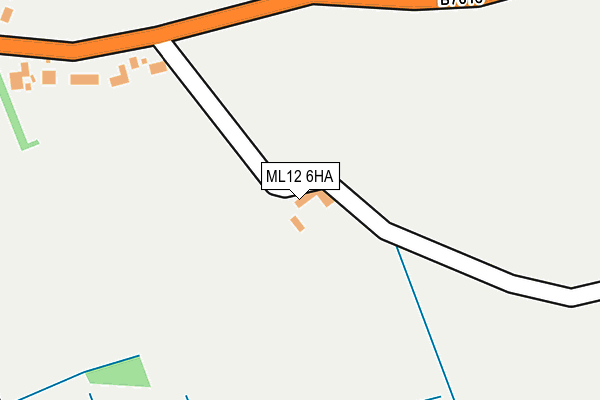 ML12 6HA map - OS OpenMap – Local (Ordnance Survey) ML12 6HA map - OS OpenMap – Local (Ordnance Survey)