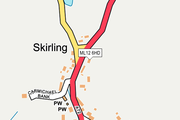 ML12 6HD map - OS OpenMap – Local (Ordnance Survey) ML12 6HD map - OS OpenMap – Local (Ordnance Survey)