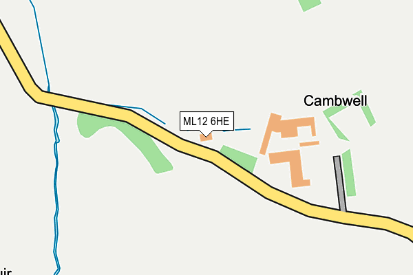 ML12 6HE map - OS OpenMap – Local (Ordnance Survey) ML12 6HE map - OS OpenMap – Local (Ordnance Survey)