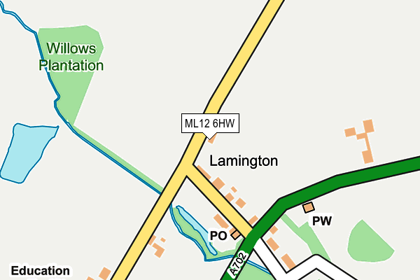 ML12 6HW map - OS OpenMap – Local (Ordnance Survey) ML12 6HW map - OS OpenMap – Local (Ordnance Survey)