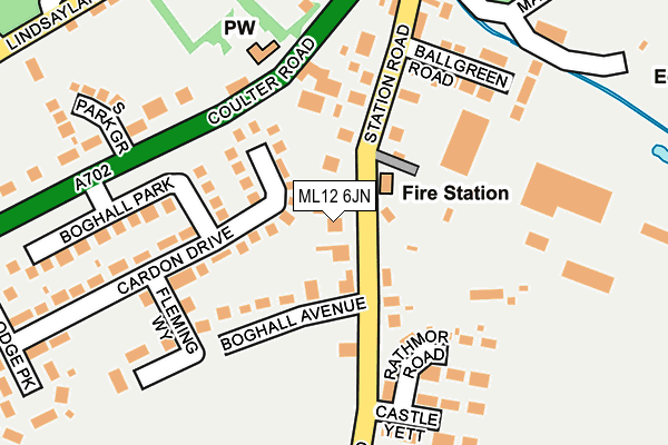 ML12 6JN map - OS OpenMap – Local (Ordnance Survey)