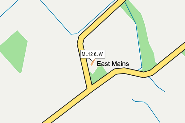 ML12 6JW map - OS OpenMap – Local (Ordnance Survey) ML12 6JW map - OS OpenMap – Local (Ordnance Survey)