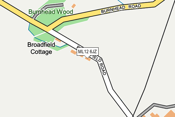 ML12 6JZ map - OS OpenMap – Local (Ordnance Survey) ML12 6JZ map - OS OpenMap – Local (Ordnance Survey)
