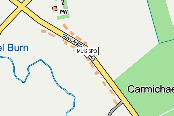 ML12 6PQ map - OS OpenMap – Local (Ordnance Survey) ML12 6PQ map - OS OpenMap – Local (Ordnance Survey)