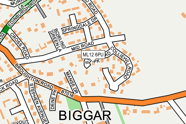 ML12 6PU map - OS OpenMap – Local (Ordnance Survey)