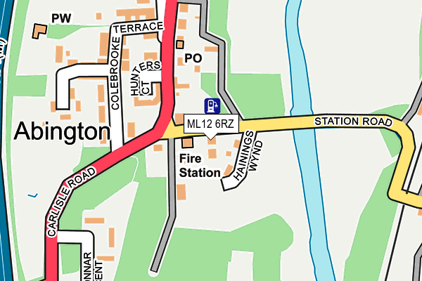 ML12 6RZ map - OS OpenMap – Local (Ordnance Survey) ML12 6RZ map - OS OpenMap – Local (Ordnance Survey)