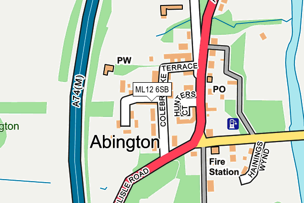 ML12 6SB map - OS OpenMap – Local (Ordnance Survey) ML12 6SB map - OS OpenMap – Local (Ordnance Survey)