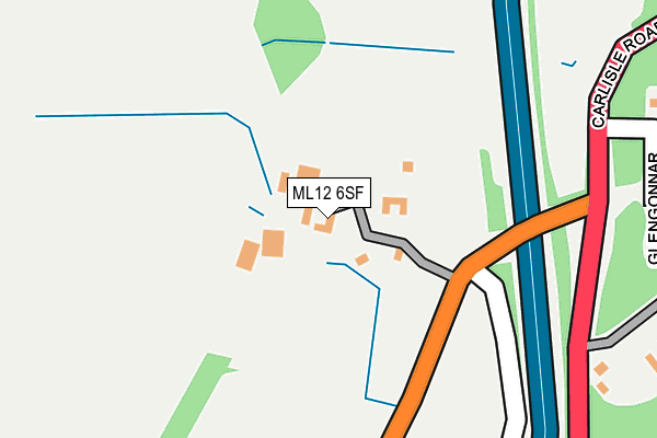 ML12 6SF map - OS OpenMap – Local (Ordnance Survey) ML12 6SF map - OS OpenMap – Local (Ordnance Survey)