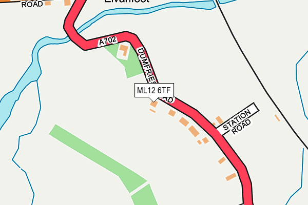 ML12 6TF map - OS OpenMap – Local (Ordnance Survey) ML12 6TF map - OS OpenMap – Local (Ordnance Survey)