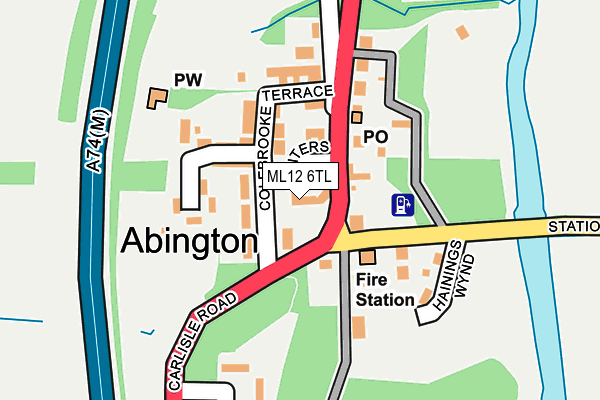 ML12 6TL map - OS OpenMap – Local (Ordnance Survey) ML12 6TL map - OS OpenMap – Local (Ordnance Survey)