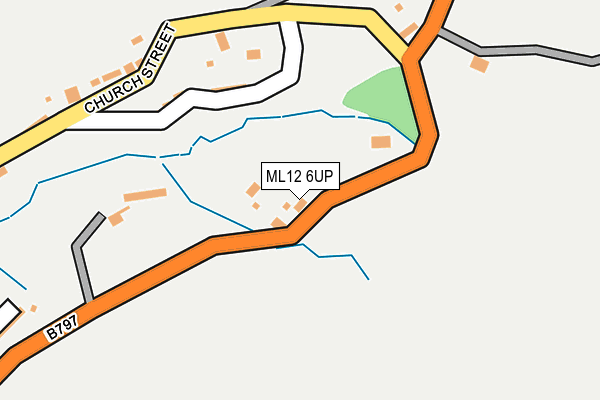 ML12 6UP map - OS OpenMap – Local (Ordnance Survey) ML12 6UP map - OS OpenMap – Local (Ordnance Survey)
