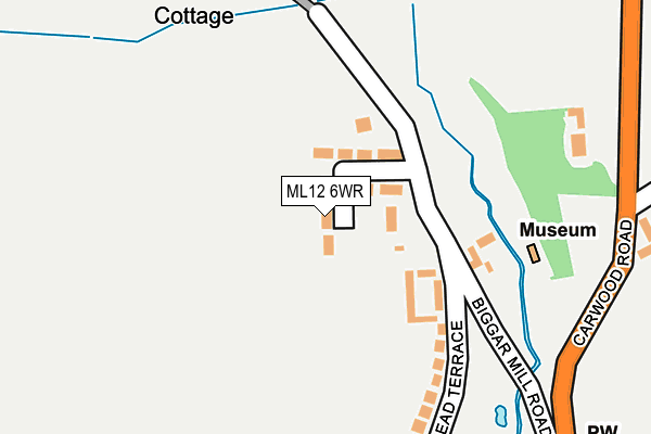 ML12 6WR map - OS OpenMap – Local (Ordnance Survey) ML12 6WR map - OS OpenMap – Local (Ordnance Survey)