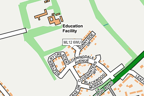 ML12 6WU map - OS OpenMap – Local (Ordnance Survey) ML12 6WU map - OS OpenMap – Local (Ordnance Survey)