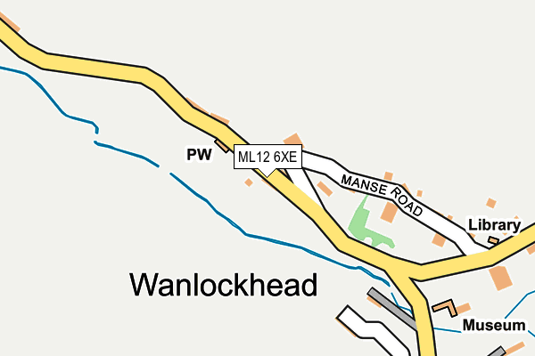 ML12 6XE map - OS OpenMap – Local (Ordnance Survey) ML12 6XE map - OS OpenMap – Local (Ordnance Survey)