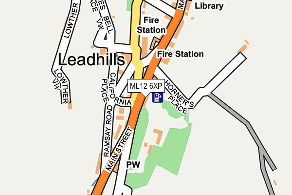 ML12 6XP map - OS OpenMap – Local (Ordnance Survey) ML12 6XP map - OS OpenMap – Local (Ordnance Survey)