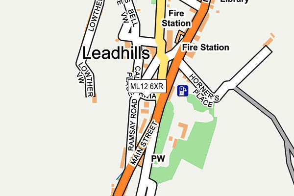 ML12 6XR map - OS OpenMap – Local (Ordnance Survey) ML12 6XR map - OS OpenMap – Local (Ordnance Survey)