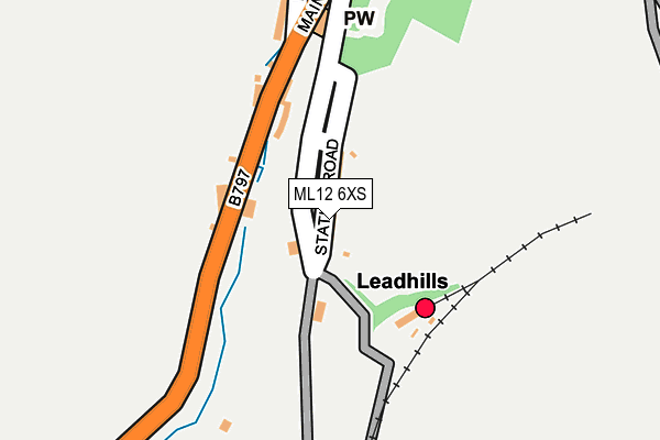 ML12 6XS map - OS OpenMap – Local (Ordnance Survey) ML12 6XS map - OS OpenMap – Local (Ordnance Survey)