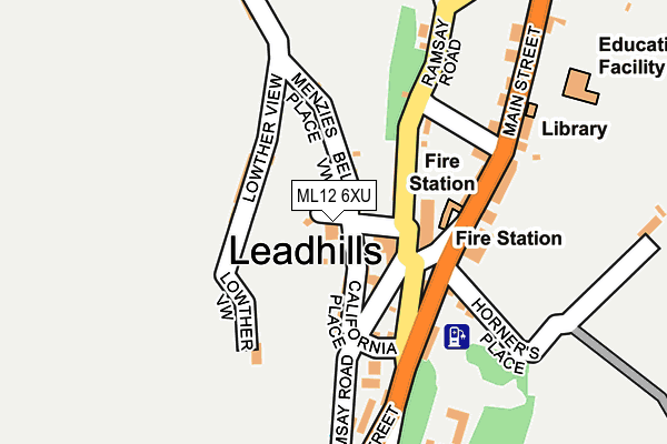 ML12 6XU map - OS OpenMap – Local (Ordnance Survey) ML12 6XU map - OS OpenMap – Local (Ordnance Survey)