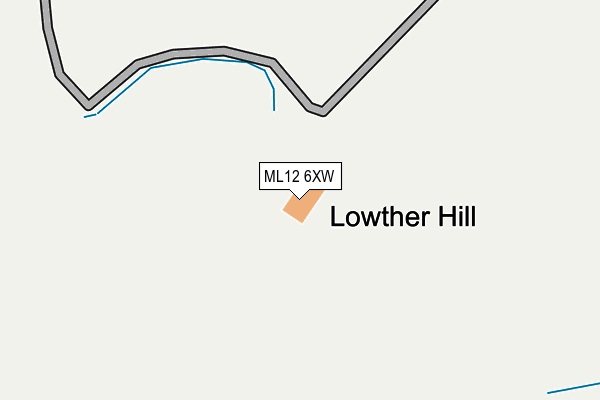ML12 6XW map - OS OpenMap – Local (Ordnance Survey)