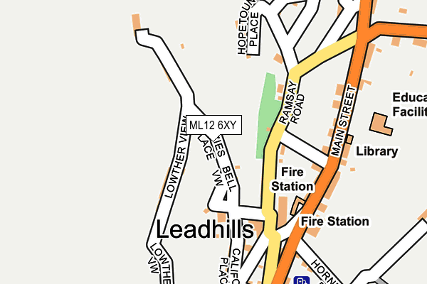 ML12 6XY map - OS OpenMap – Local (Ordnance Survey) ML12 6XY map - OS OpenMap – Local (Ordnance Survey)