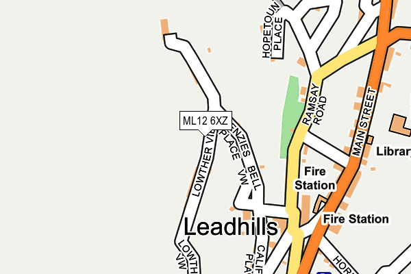 ML12 6XZ map - OS OpenMap – Local (Ordnance Survey) ML12 6XZ map - OS OpenMap – Local (Ordnance Survey)
