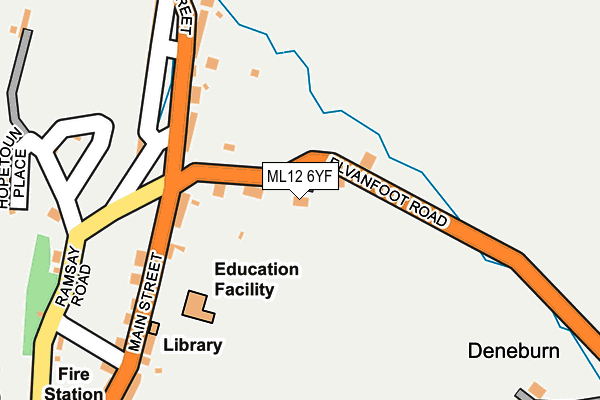 ML12 6YF map - OS OpenMap – Local (Ordnance Survey) ML12 6YF map - OS OpenMap – Local (Ordnance Survey)
