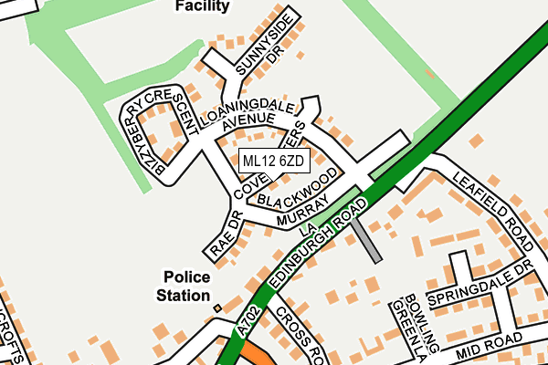 ML12 6ZD map - OS OpenMap – Local (Ordnance Survey) ML12 6ZD map - OS OpenMap – Local (Ordnance Survey)