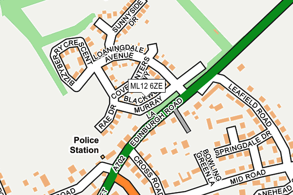 ML12 6ZE map - OS OpenMap – Local (Ordnance Survey) ML12 6ZE map - OS OpenMap – Local (Ordnance Survey)