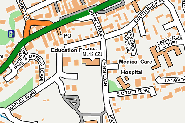 ML12 6ZJ map - OS OpenMap – Local (Ordnance Survey) ML12 6ZJ map - OS OpenMap – Local (Ordnance Survey)