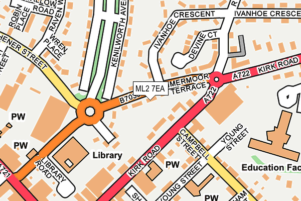 ML2 7EA map - OS OpenMap – Local (Ordnance Survey) ML2 7EA map - OS OpenMap – Local (Ordnance Survey)