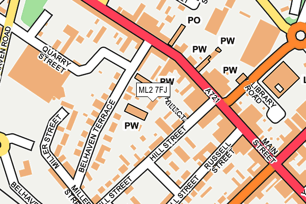 ML2 7FJ map - OS OpenMap – Local (Ordnance Survey) ML2 7FJ map - OS OpenMap – Local (Ordnance Survey)