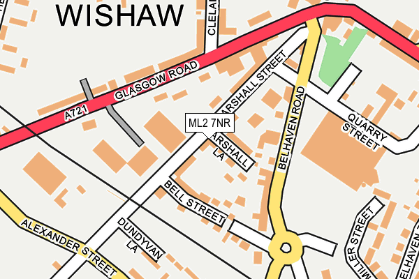 ML2 7NR map - OS OpenMap – Local (Ordnance Survey) ML2 7NR map - OS OpenMap – Local (Ordnance Survey)