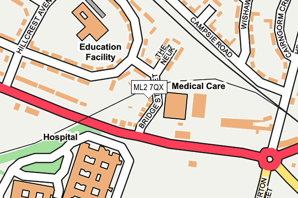 ML2 7QX map - OS OpenMap – Local (Ordnance Survey)