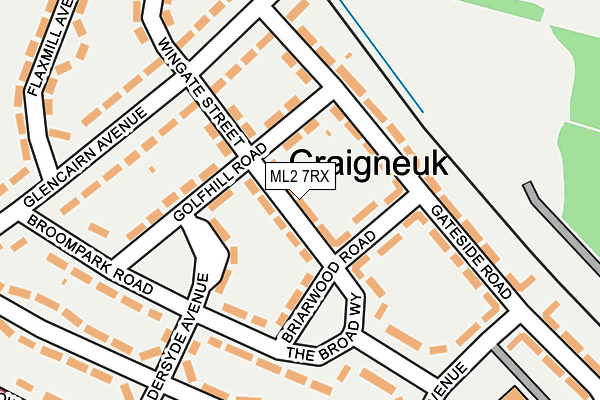ML2 7RX map - OS OpenMap – Local (Ordnance Survey) ML2 7RX map - OS OpenMap – Local (Ordnance Survey)