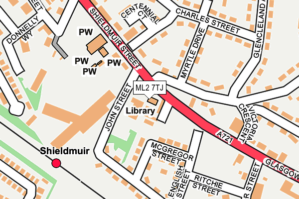 ML2 7TJ map - OS OpenMap – Local (Ordnance Survey) ML2 7TJ map - OS OpenMap – Local (Ordnance Survey)