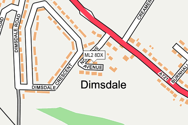 ML2 8DX map - OS OpenMap – Local (Ordnance Survey) ML2 8DX map - OS OpenMap – Local (Ordnance Survey)