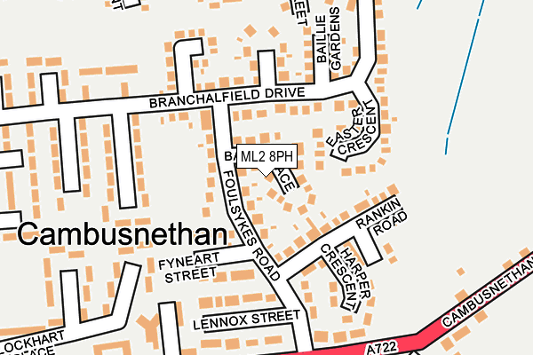ML2 8PH map - OS OpenMap – Local (Ordnance Survey) ML2 8PH map - OS OpenMap – Local (Ordnance Survey)