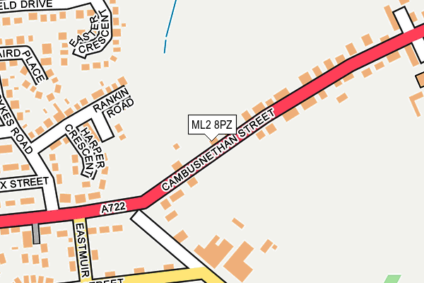 ML2 8PZ map - OS OpenMap – Local (Ordnance Survey)