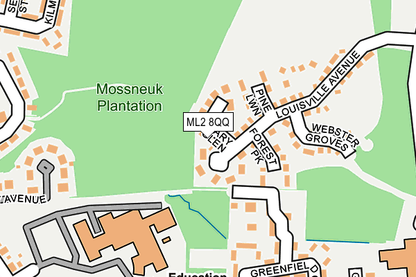 ML2 8QQ map - OS OpenMap – Local (Ordnance Survey) ML2 8QQ map - OS OpenMap – Local (Ordnance Survey)
