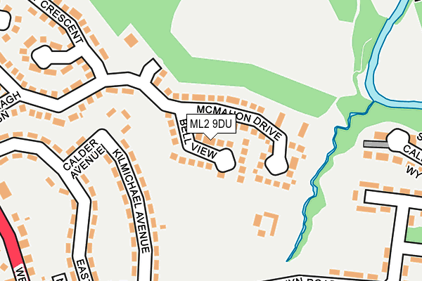 ML2 9DU map - OS OpenMap – Local (Ordnance Survey) ML2 9DU map - OS OpenMap – Local (Ordnance Survey)